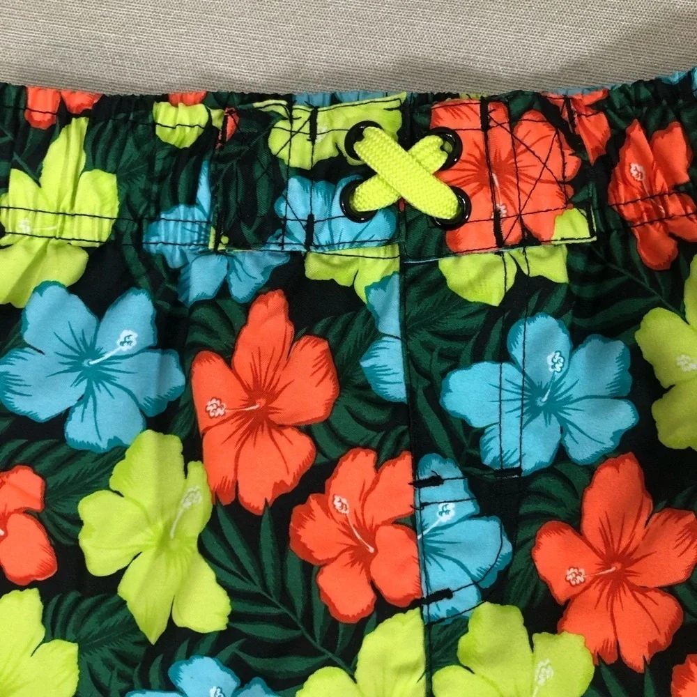 Cat & Jack Hawaiian Print Swim Trunks
